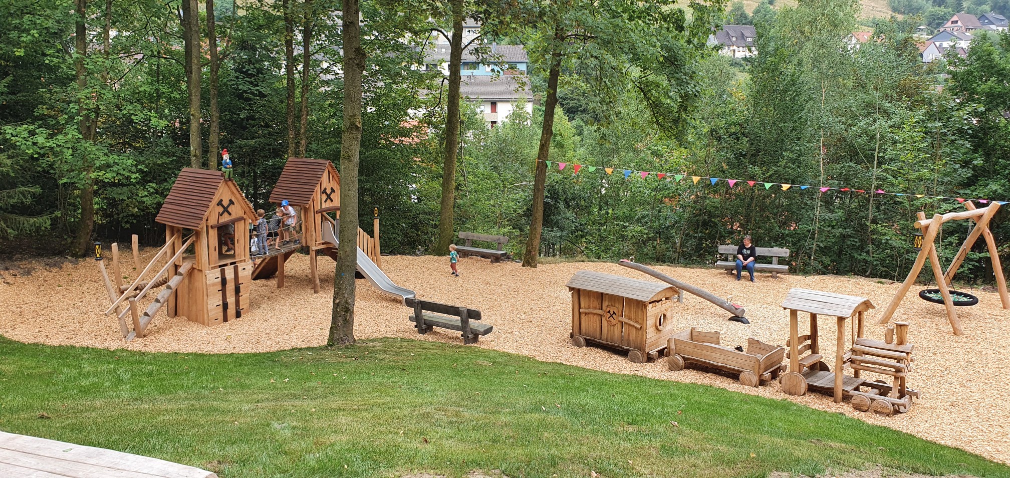 Der fertige Spielplatz – Waldspielplatz Lautenthal